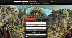 Desktop Screenshot of khanwars.minijuegos.com