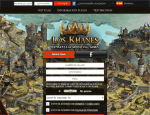 Tablet Screenshot of khanwars.minijuegos.com