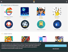 Tablet Screenshot of minijuegos.com